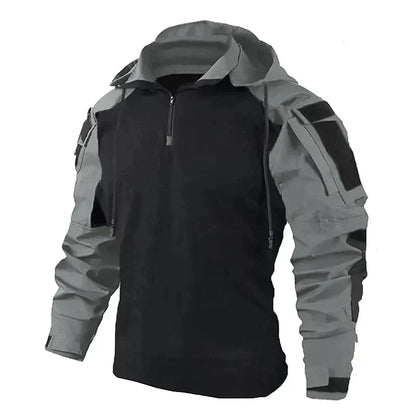 Tactical Quarter-Zip Combat Shirt | Utility Sleeves & Breathable Panels