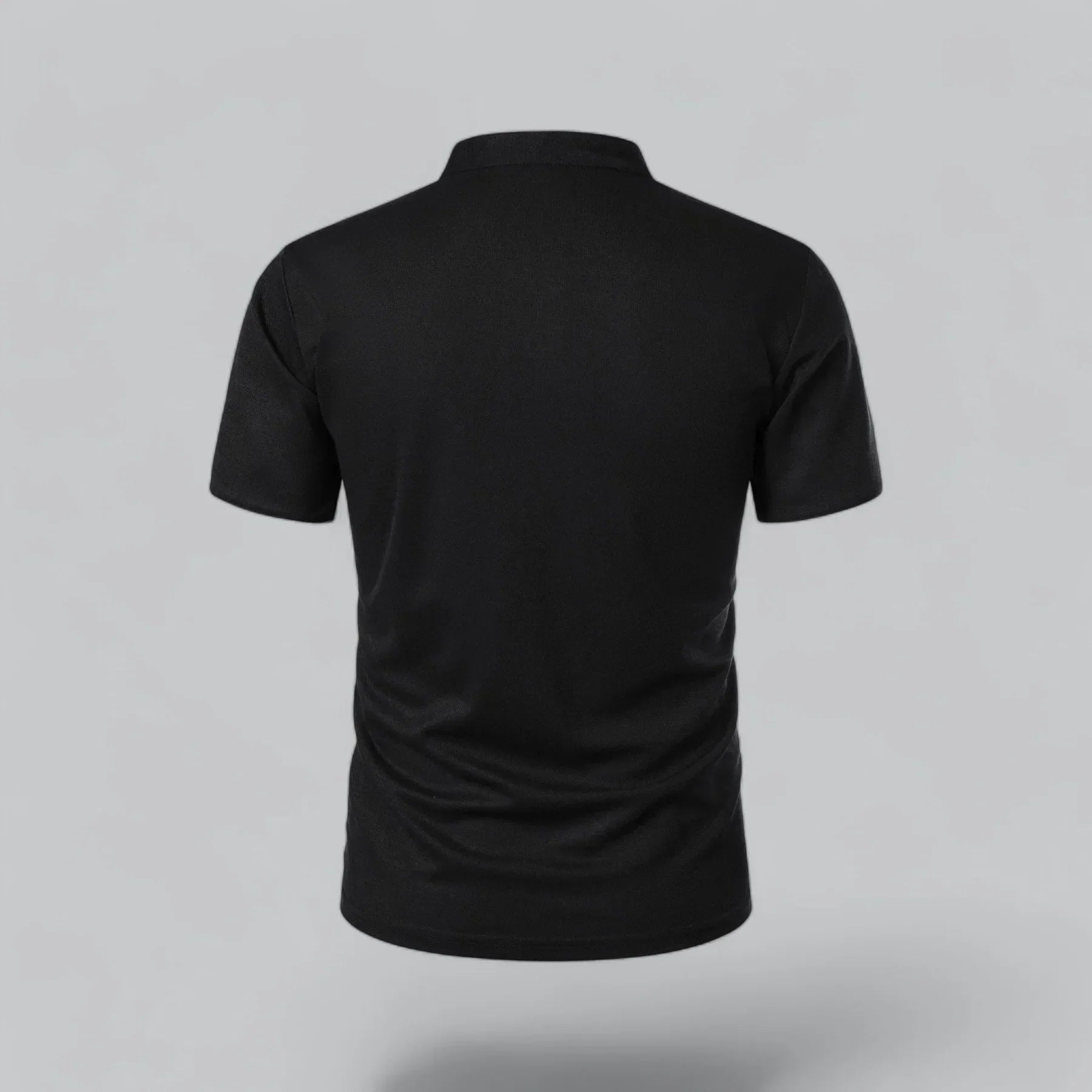 Short-Sleeve Henley Polo | Slim Fit Stretch Cotton | Casual Summer Essential