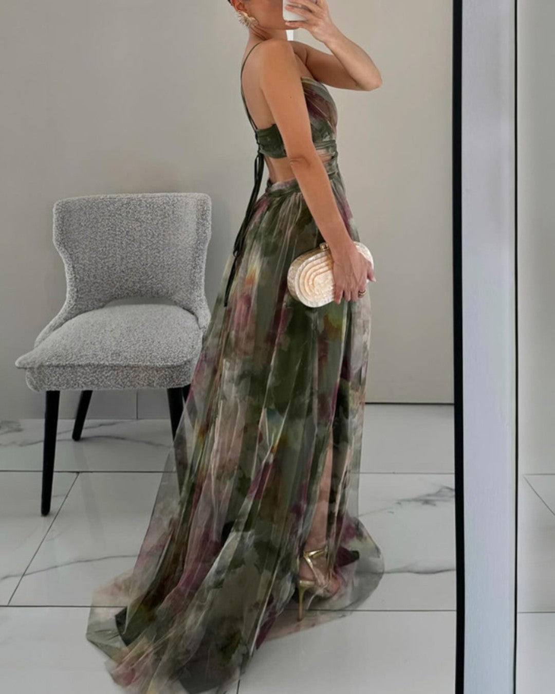 Coralie – Enchanting Floral Print Maxi Dress 🌸