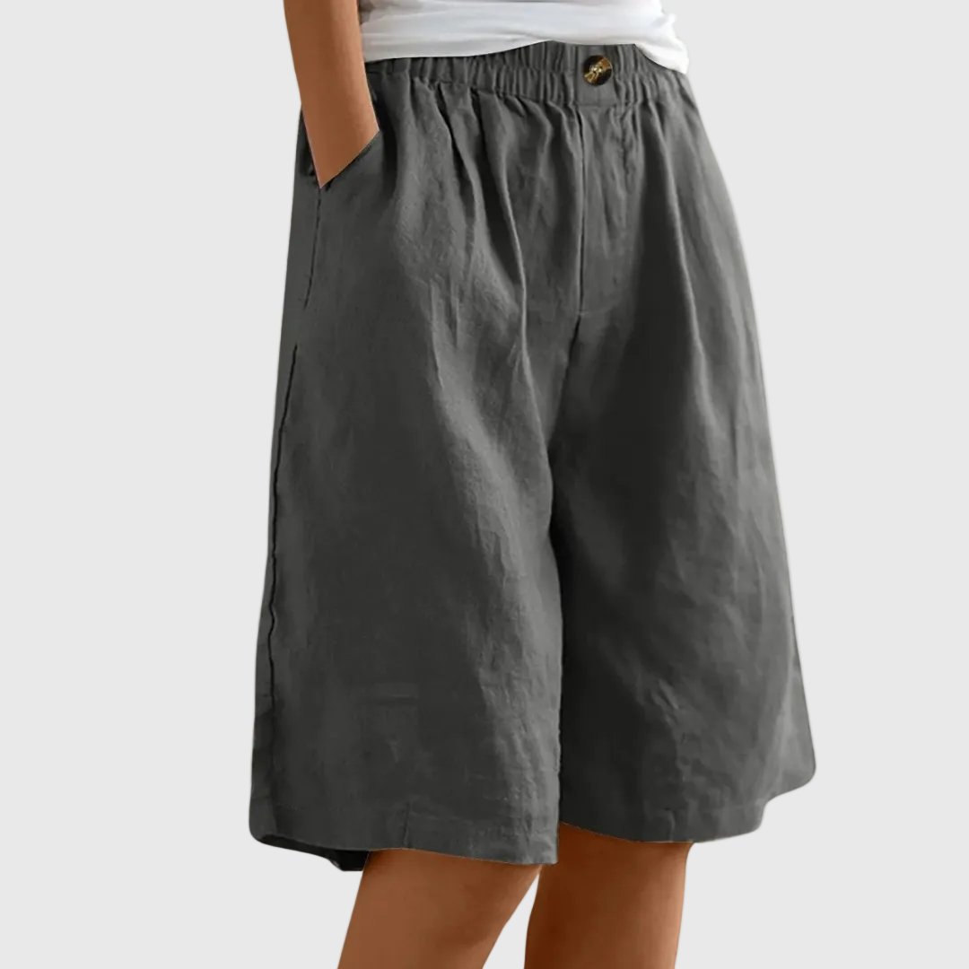Lilah | Elegant Cotton-Linen Shorts