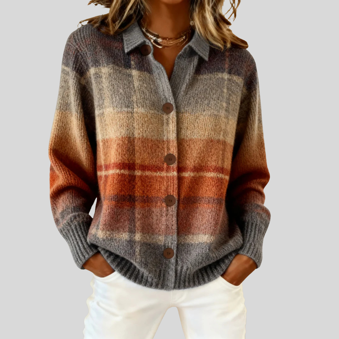 Marissa™ | Tijdloze Geruite Cardigan