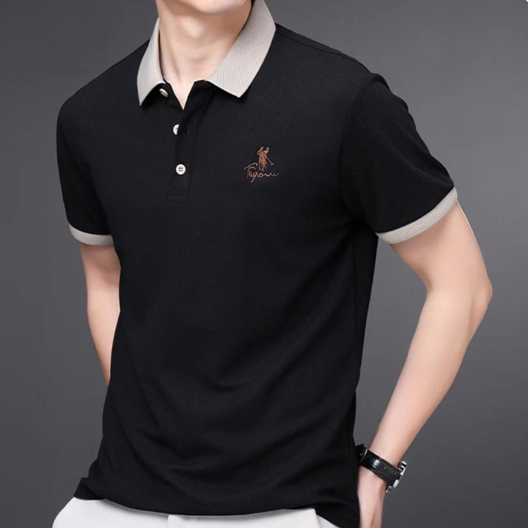 Men’s Polo Shirt | Short Sleeve Cotton Blend | Casual Summer Top