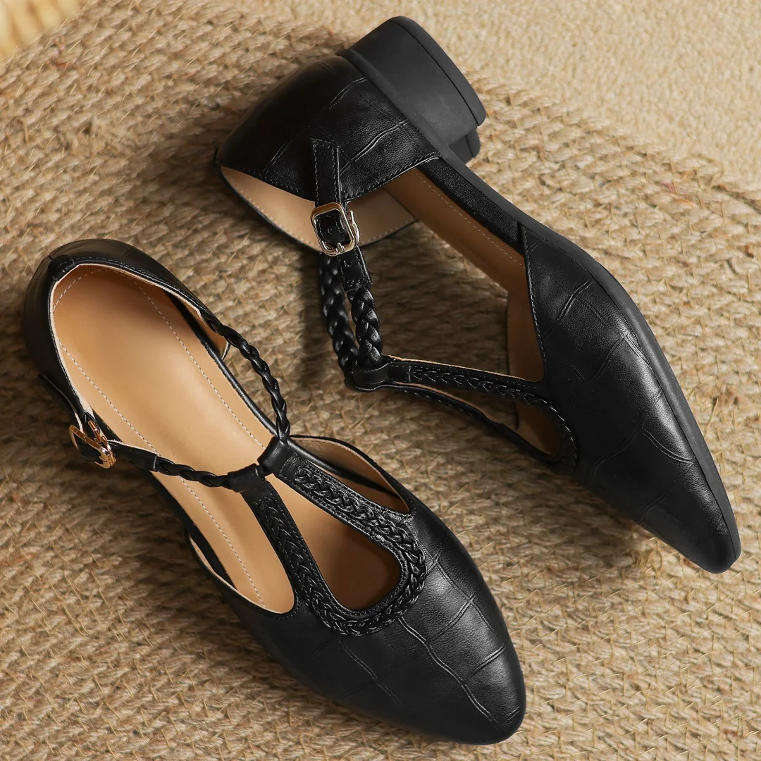 Léonie | Braided Strapped Shoe