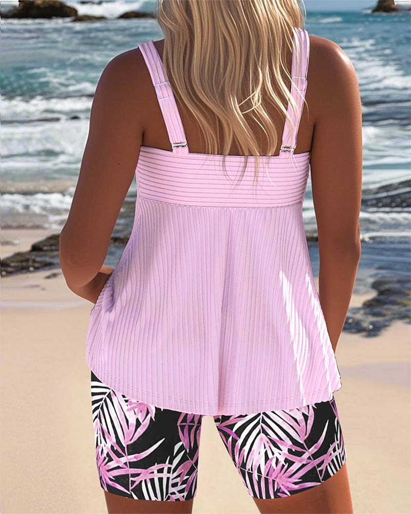 Sutton | Belly-Covering Colourful Tankini Set