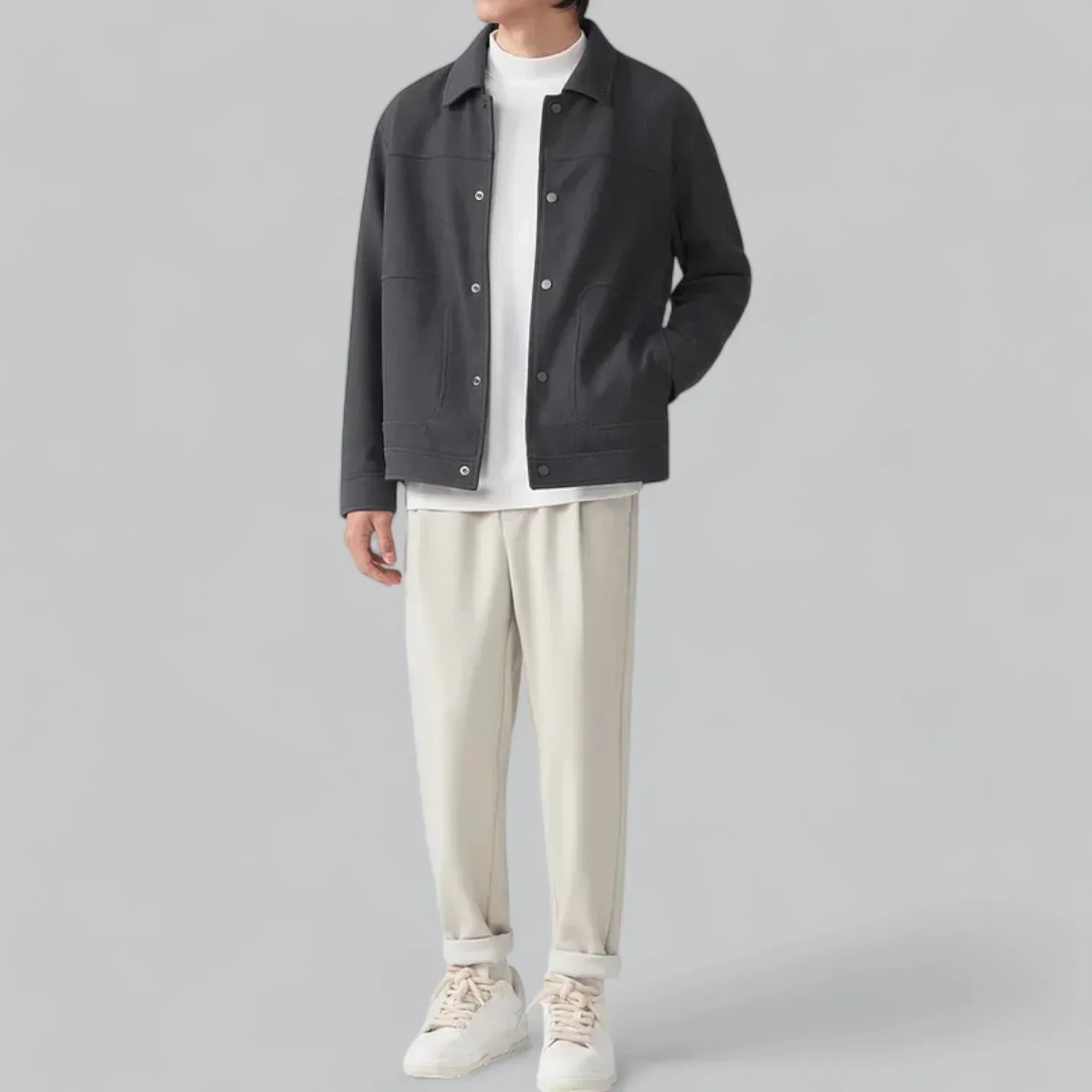 Men’s Corduroy Overshirt | Snap-Front Jacket Style | Relaxed Fit Midweight Layer