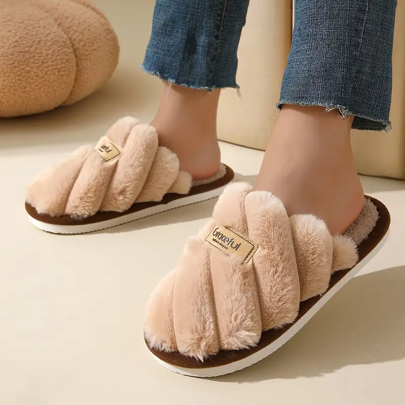 Verona Faux Fur Slides