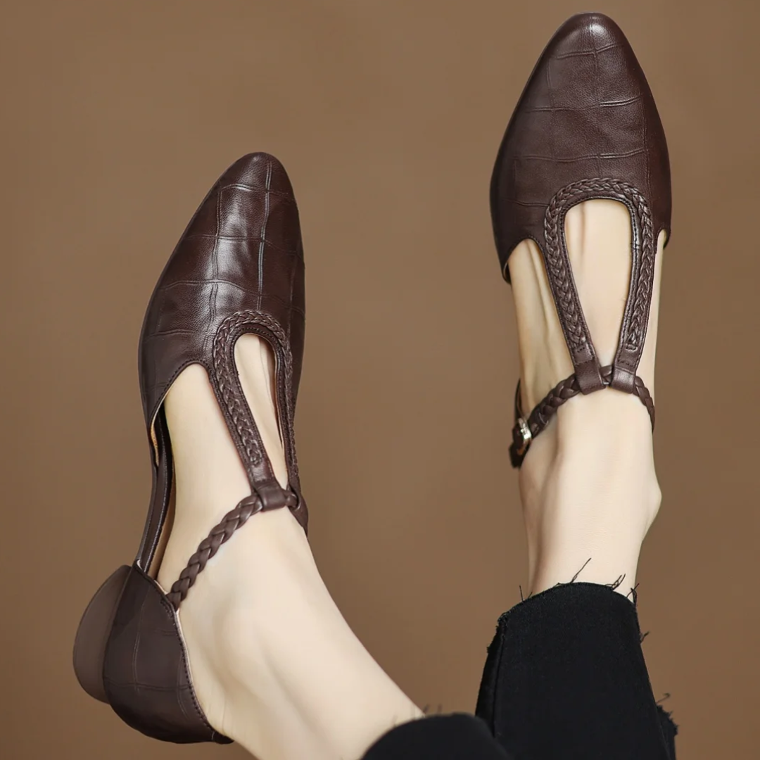 Léonie | Braided Strapped Shoe