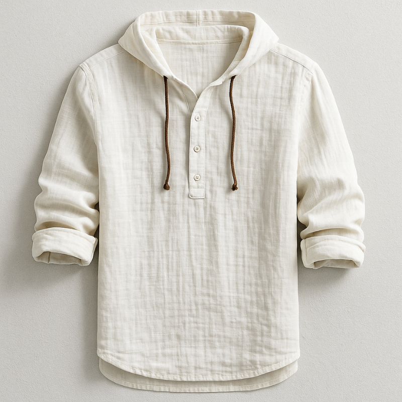 Elliot | Hooded Linen Summer Shirt