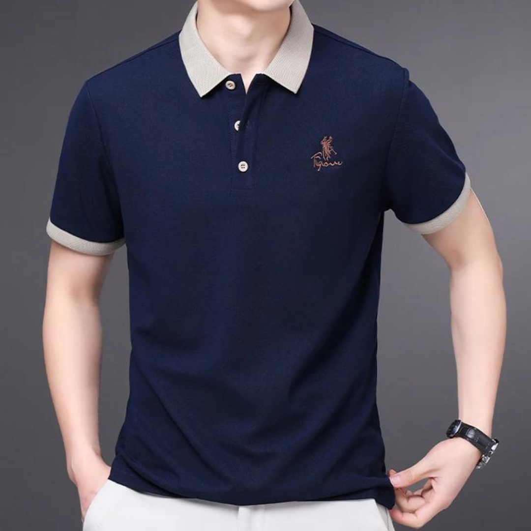 Men’s Polo Shirt | Short Sleeve Cotton Blend | Casual Summer Top