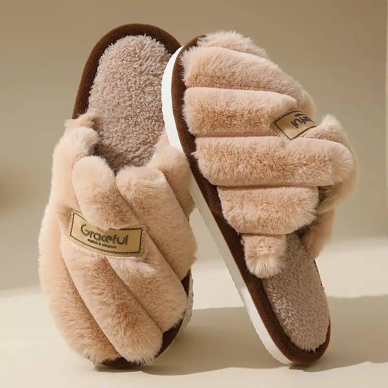 Verona Faux Fur Slides