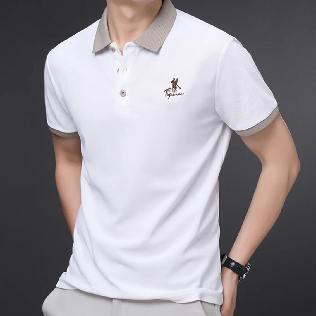 Men’s Polo Shirt | Short Sleeve Cotton Blend | Casual Summer Top