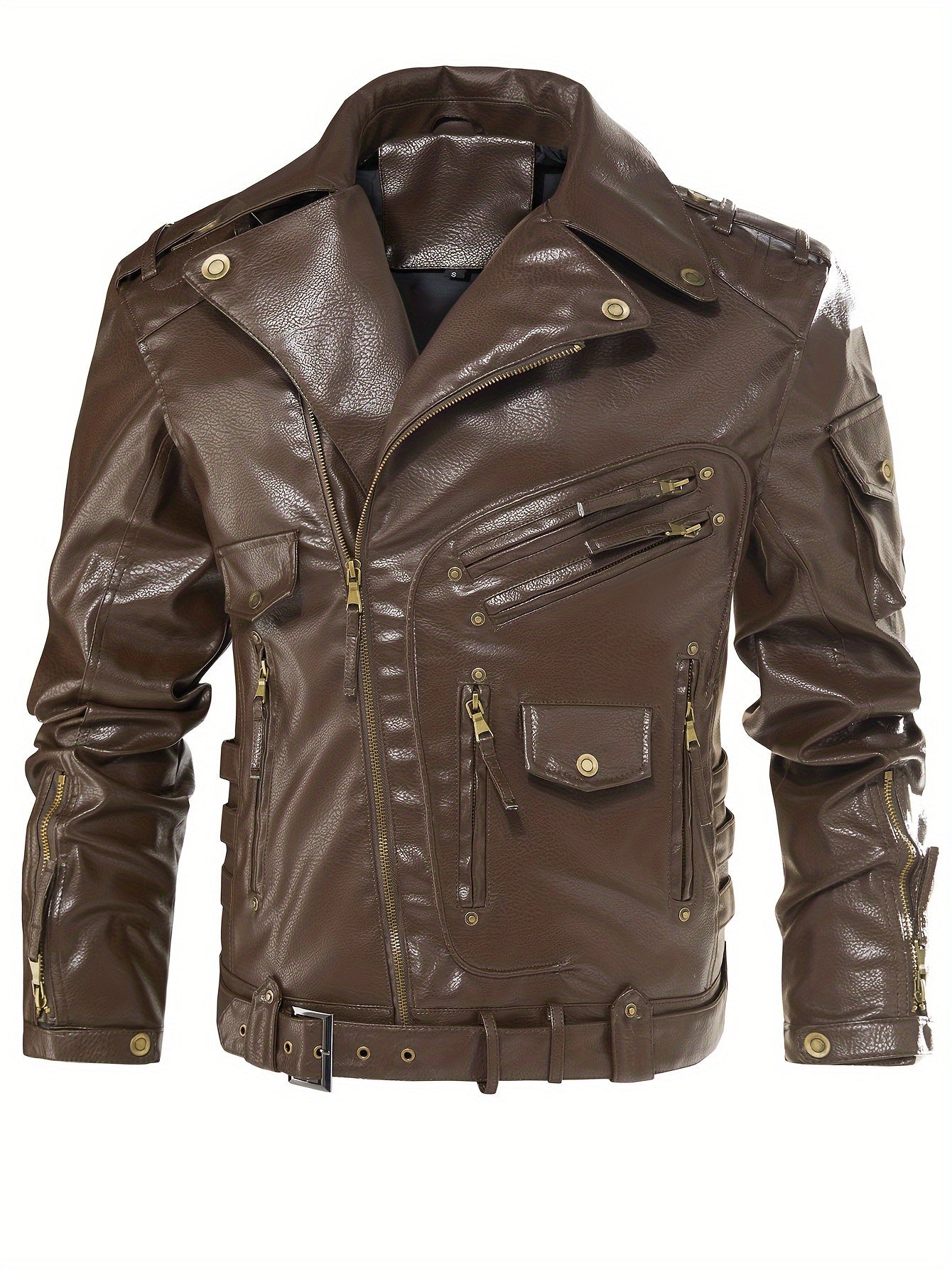 Gordon | Military Leather Biker Jacket