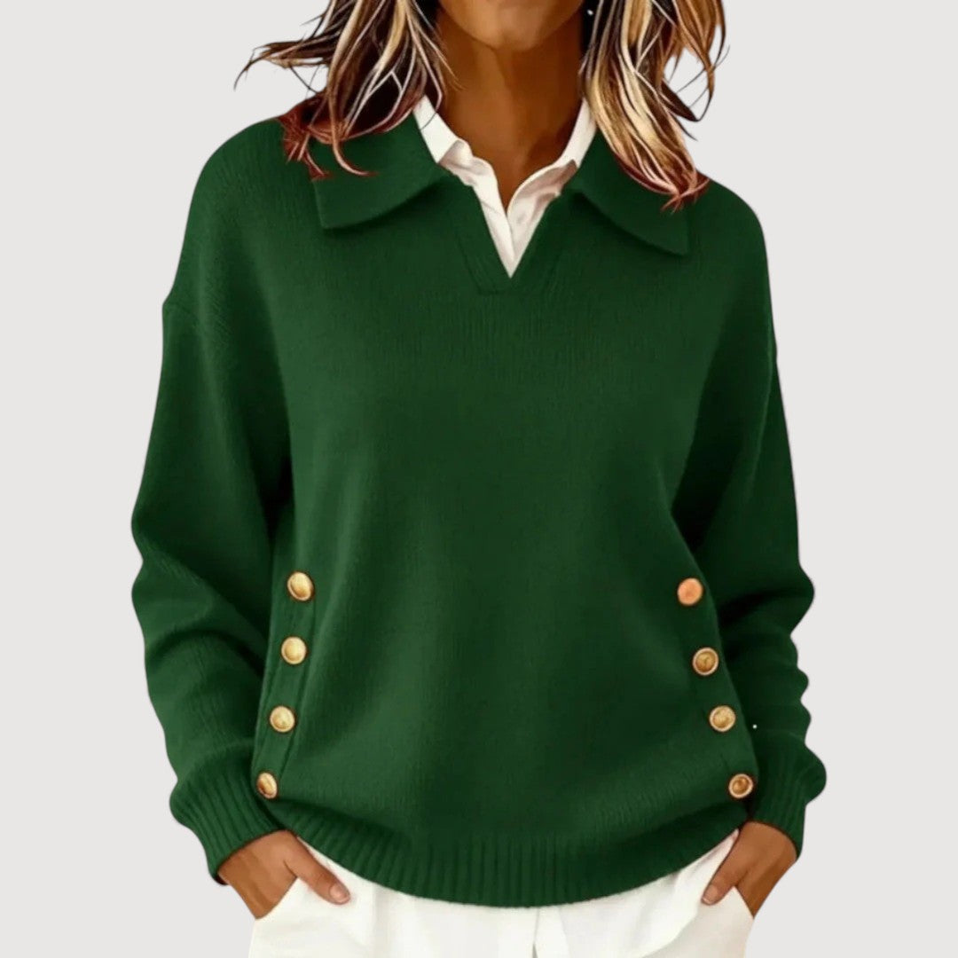 AIRA | BUTTON DETAIL SWEATER