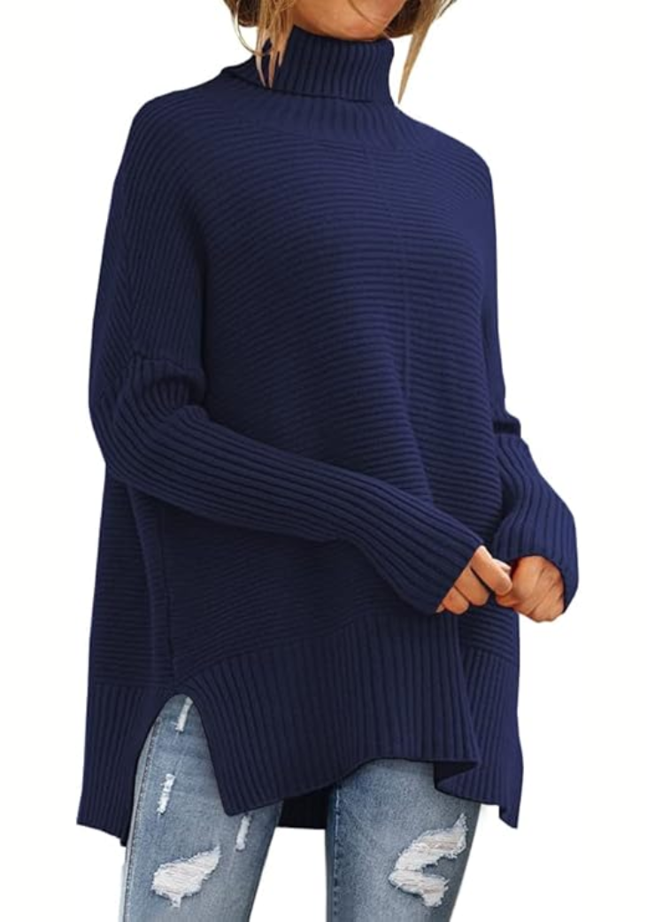 Megan | Elegant Relaxed Turtleneck Sweater