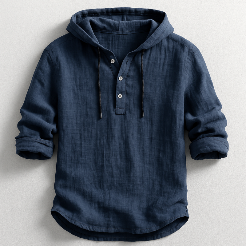 Elliot | Hooded Linen Summer Shirt
