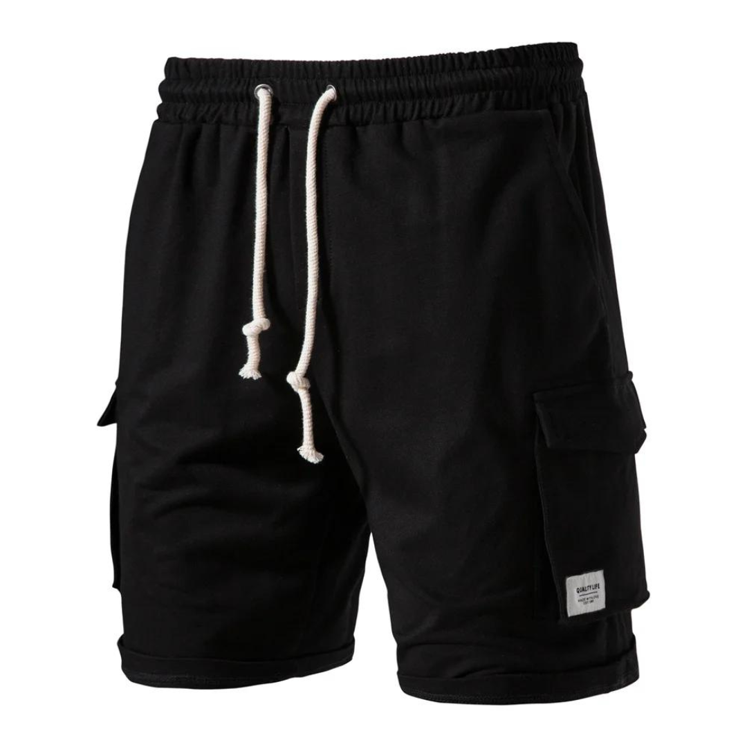 Men’s Cotton Cargo Shorts | Drawstring Waist Casual Fit | Summer Streetwear Essential