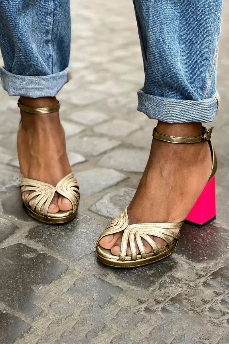 Milviana™ - Classy Pink Block Heel