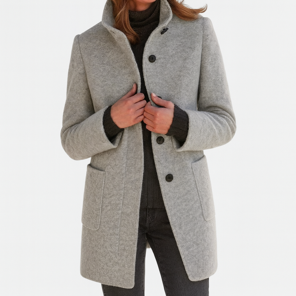 Ava | High Collar Coat