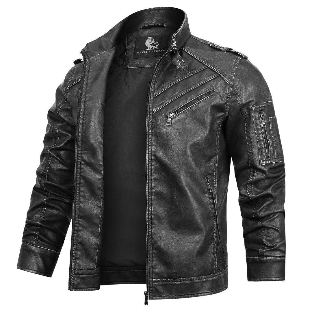 Maxwell | Tactical Leather Moto Jacket