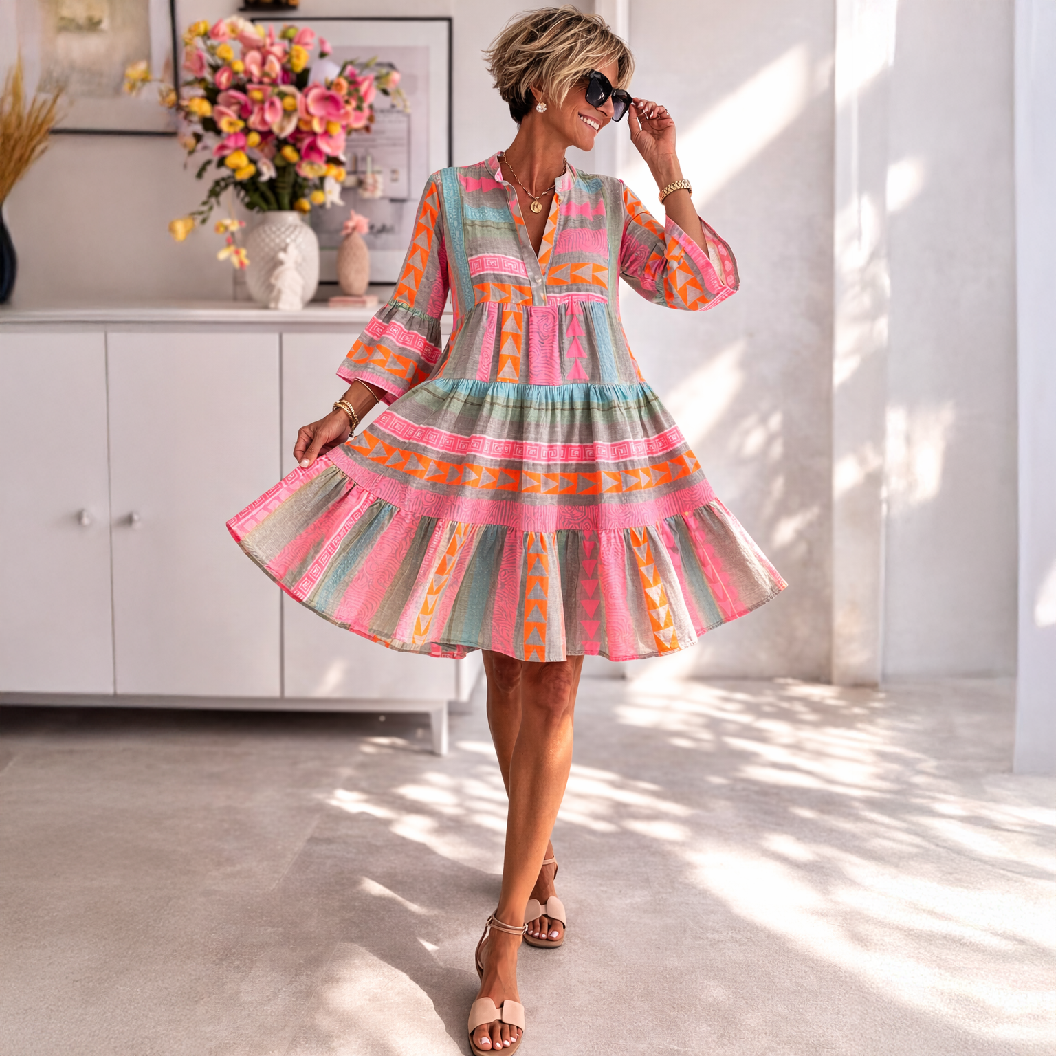 Eva | Floating Midi Dress