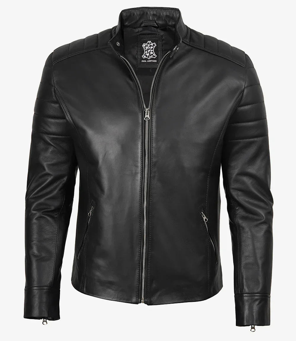 Sullivan | Classic Black Leather Jacket