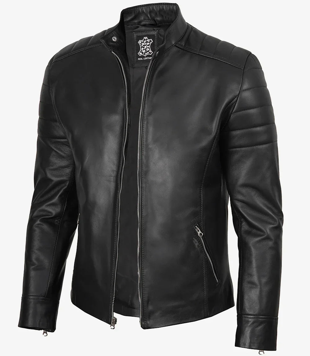 Sullivan | Classic Black Leather Jacket