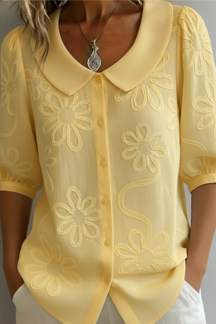 Elegant Flower Blouse