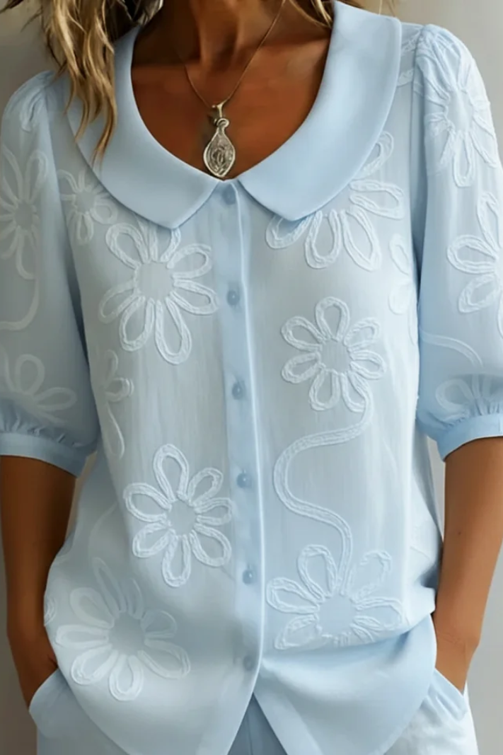 Elegant Flower Blouse