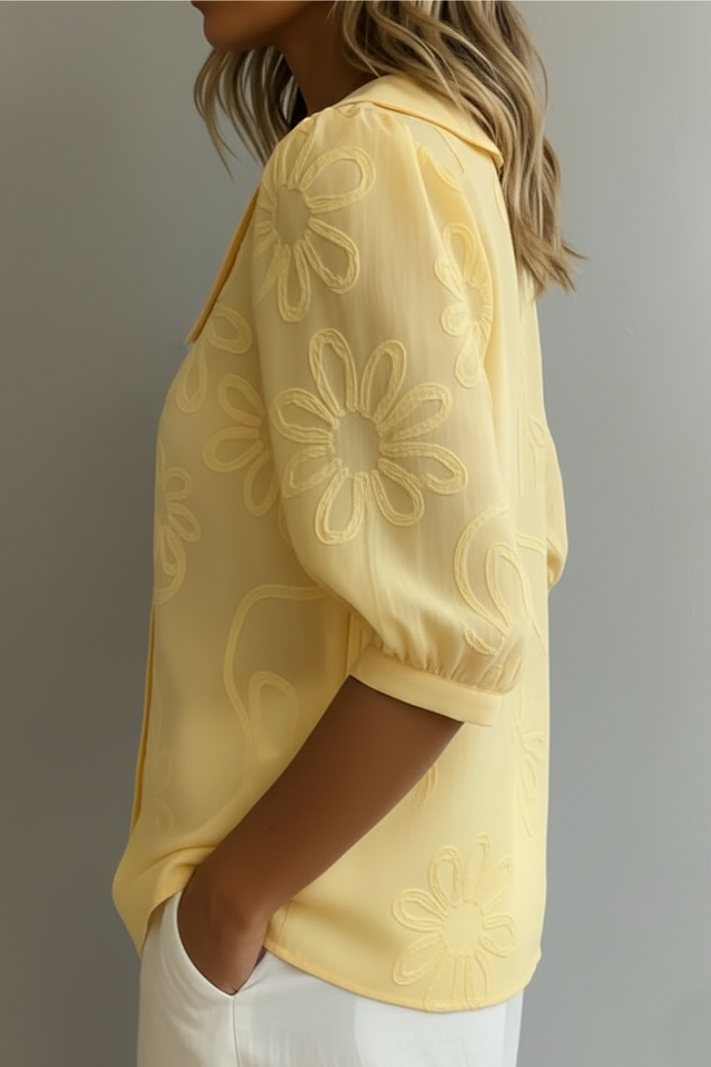 Elegant Flower Blouse