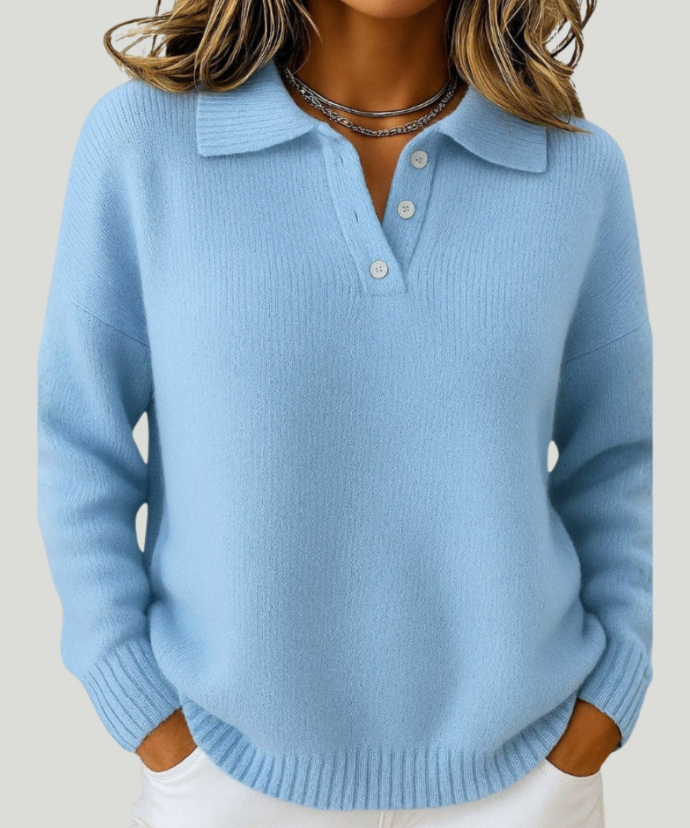 Emma | Soft sweater with collar