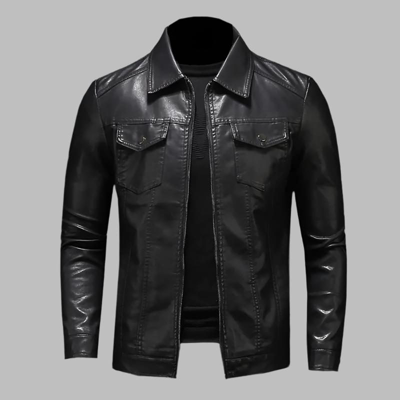 Leonard | Classic Leather Shirt Jacket