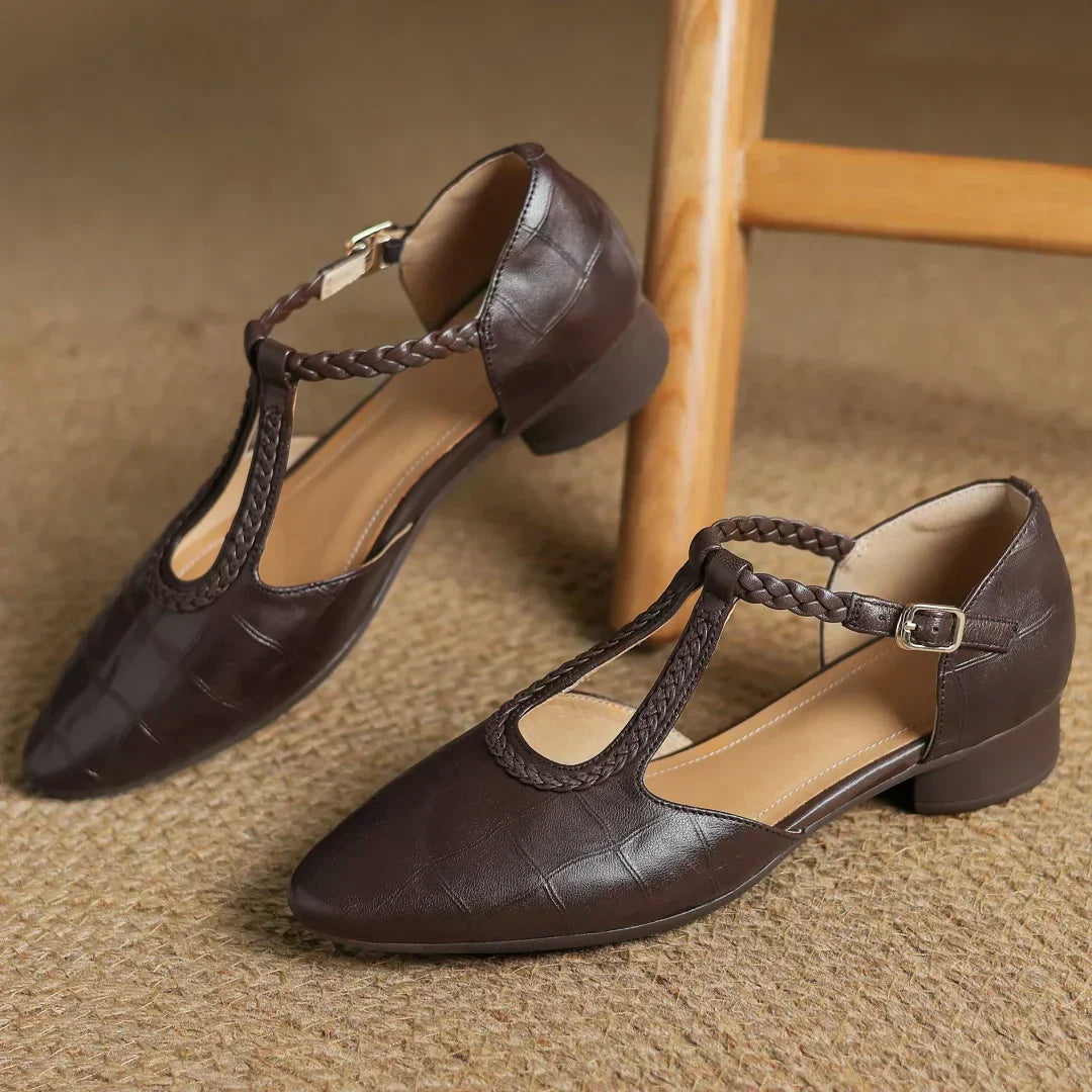 Léonie | Braided Strapped Shoe