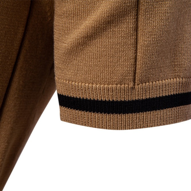 Knit Polo Shirt with Quarter Zip | Modern Casual Fit | Lightweight Comfort