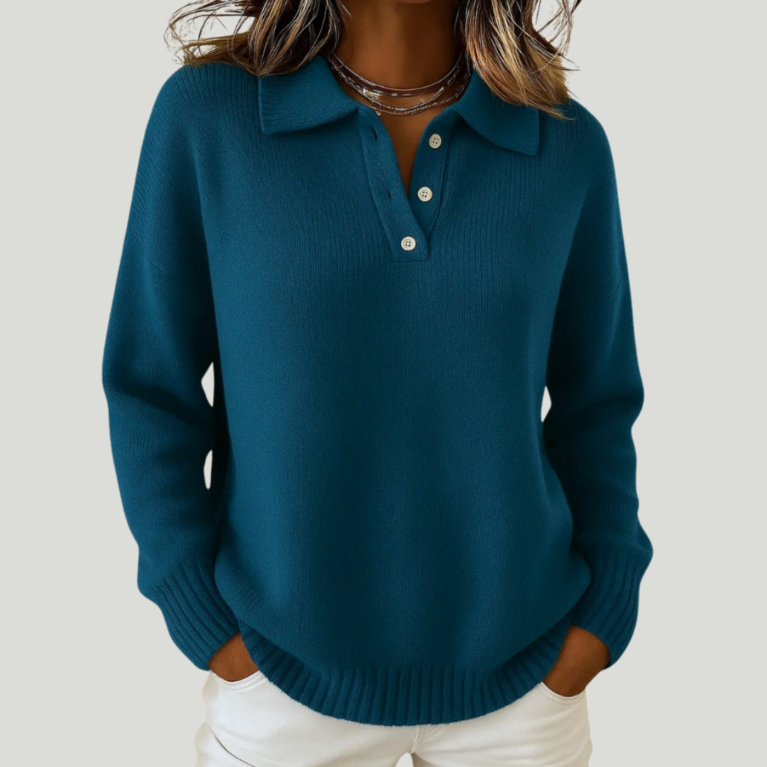 Emma | Soft sweater with collar