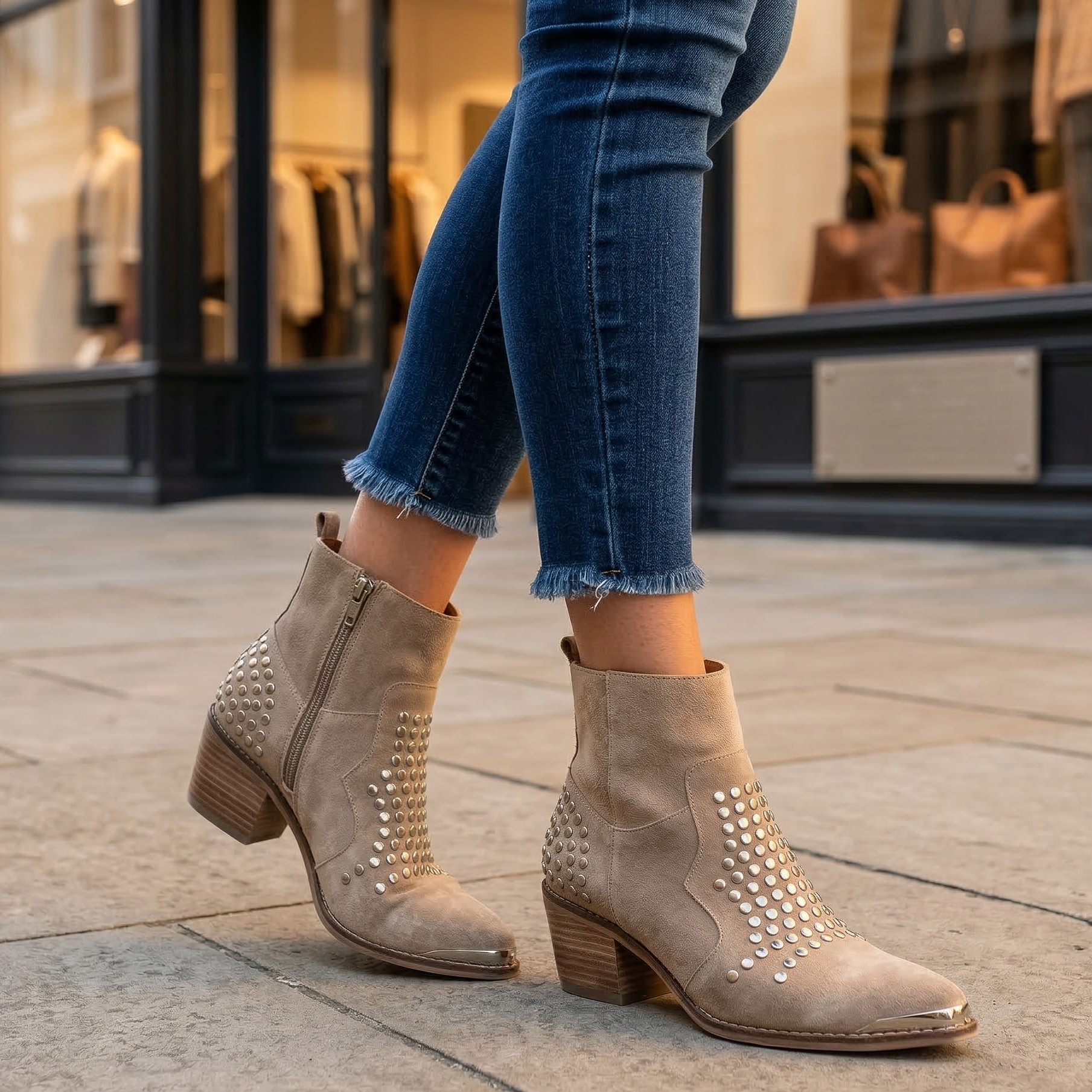Perrette | Studded Ankle Boot