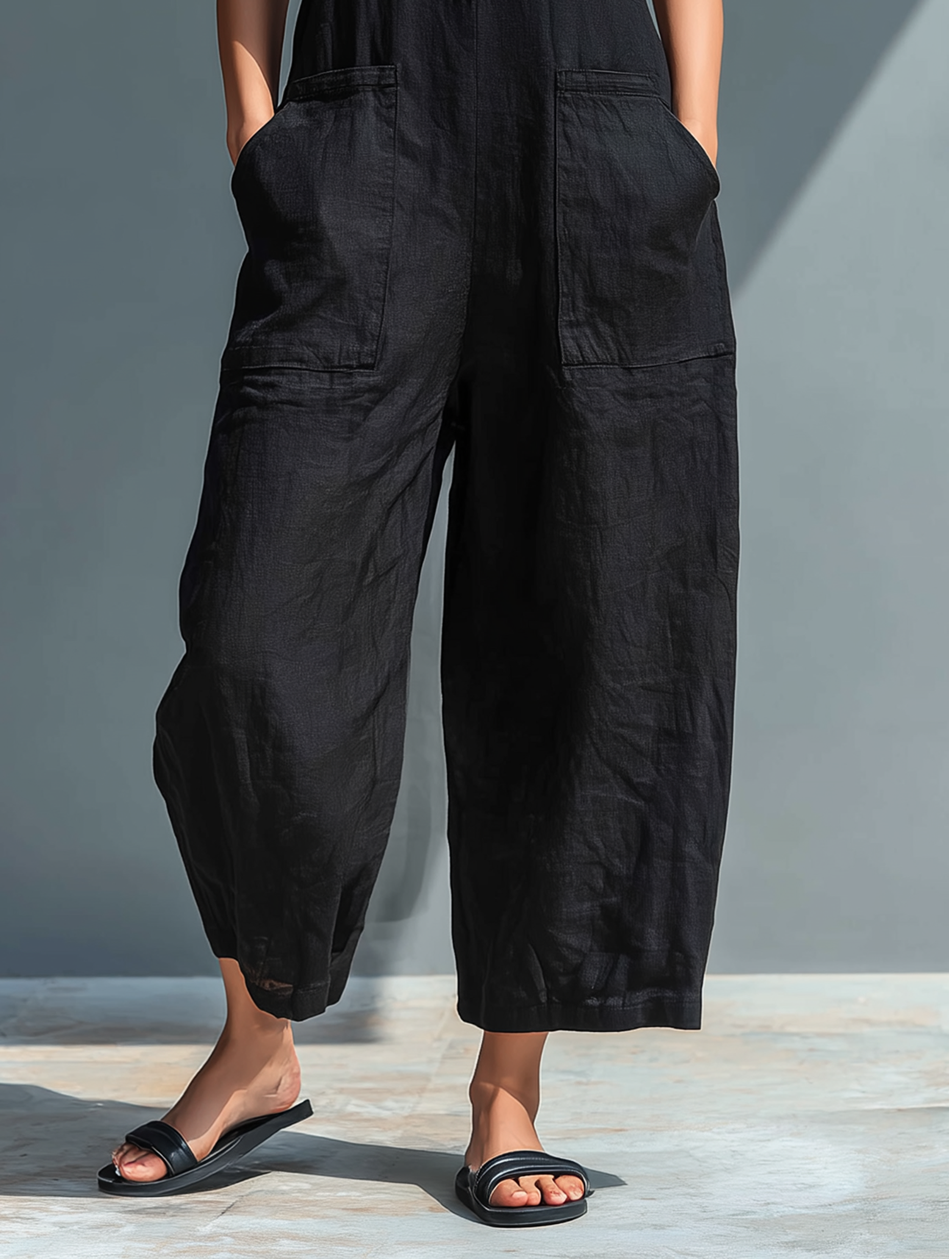 Adèle | Relaxed Sleeveless Jumpsuit