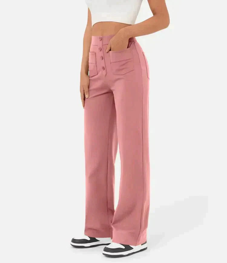High-Waisted Wide-Leg Trousers | Versatile Fit | Casual to Office Wear