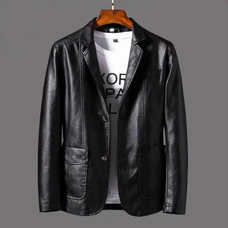 Edmund | Classic Leather Blazer Jacket