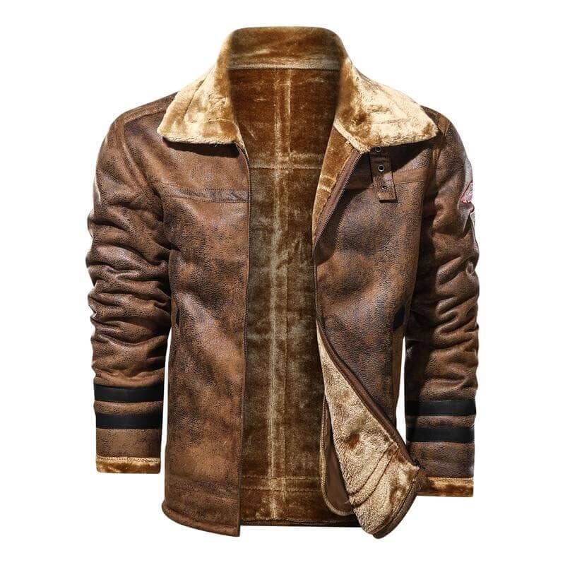 Clifford | Fur-Lined Leather Flight Jacket