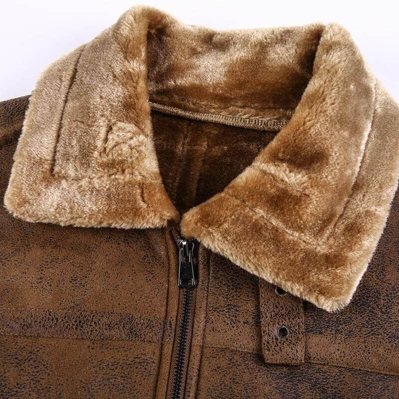 Clifford | Fur-Lined Leather Flight Jacket