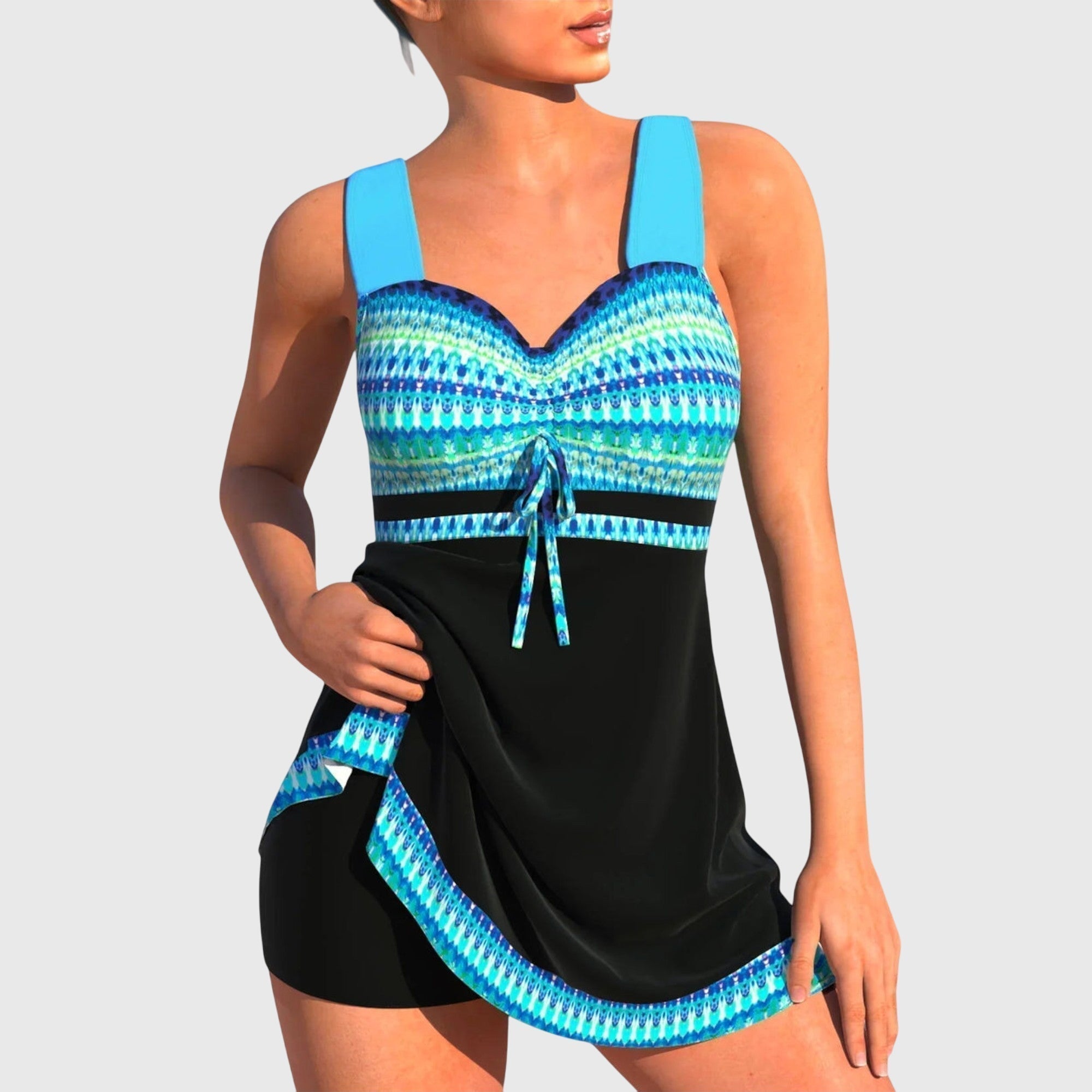 Cora | Skirted Belly-Covering Swim Dress