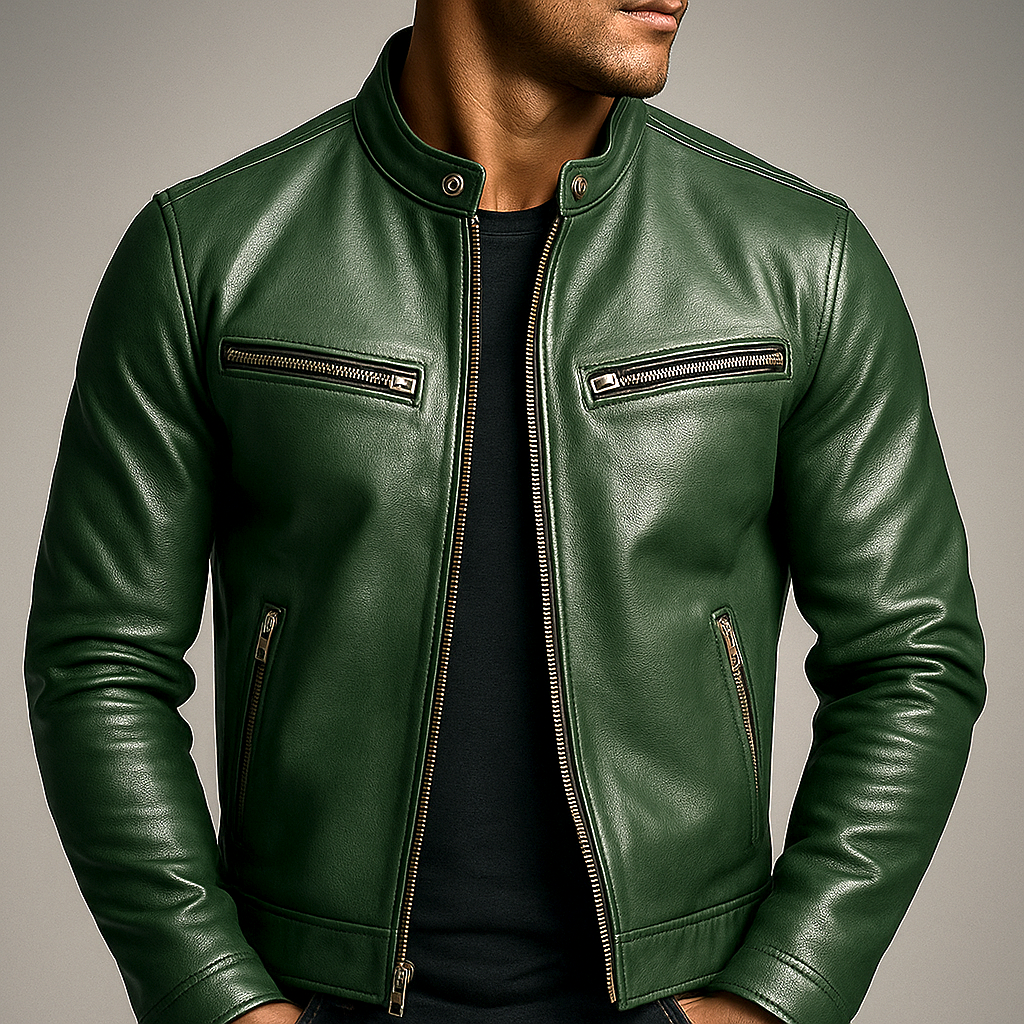Harrison | Vintage Leather Café Racer Jacket