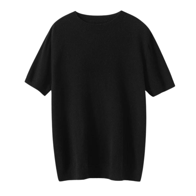Men’s Knit Crewneck T-Shirt | Lightweight Short-Sleeve Top