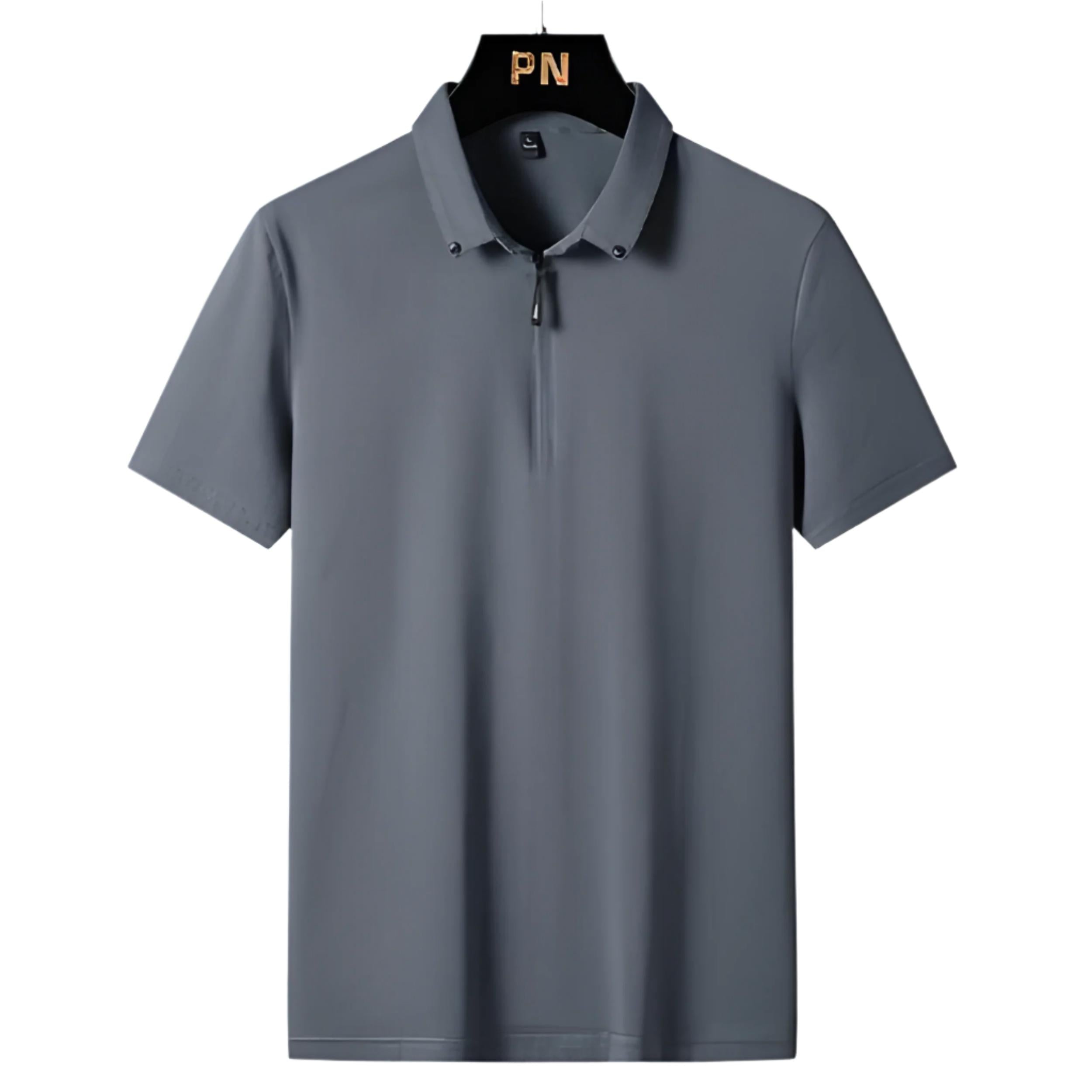 Performance Zip Polo Shirt | Moisture-Wicking | Modern Athletic Fit