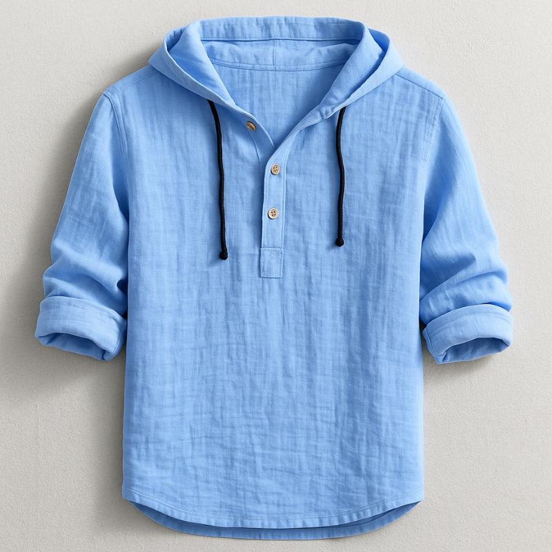 Elliot | Hooded Linen Summer Shirt