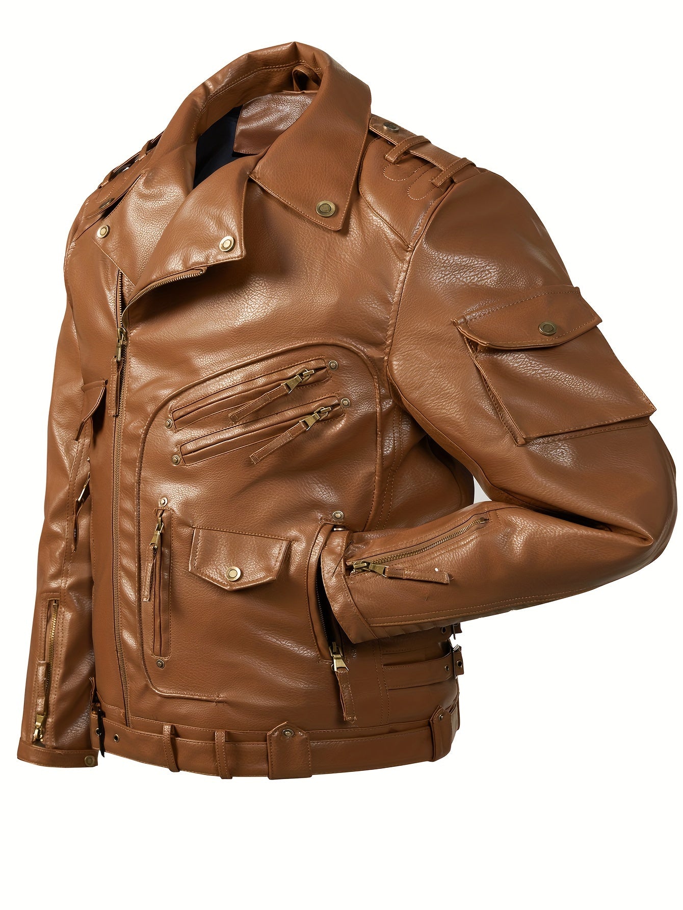 Gordon | Military Leather Biker Jacket