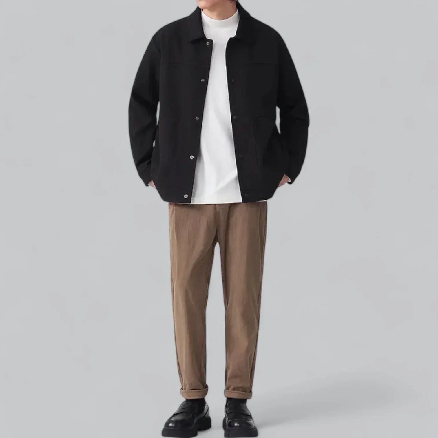 Men’s Corduroy Overshirt | Snap-Front Jacket Style | Relaxed Fit Midweight Layer