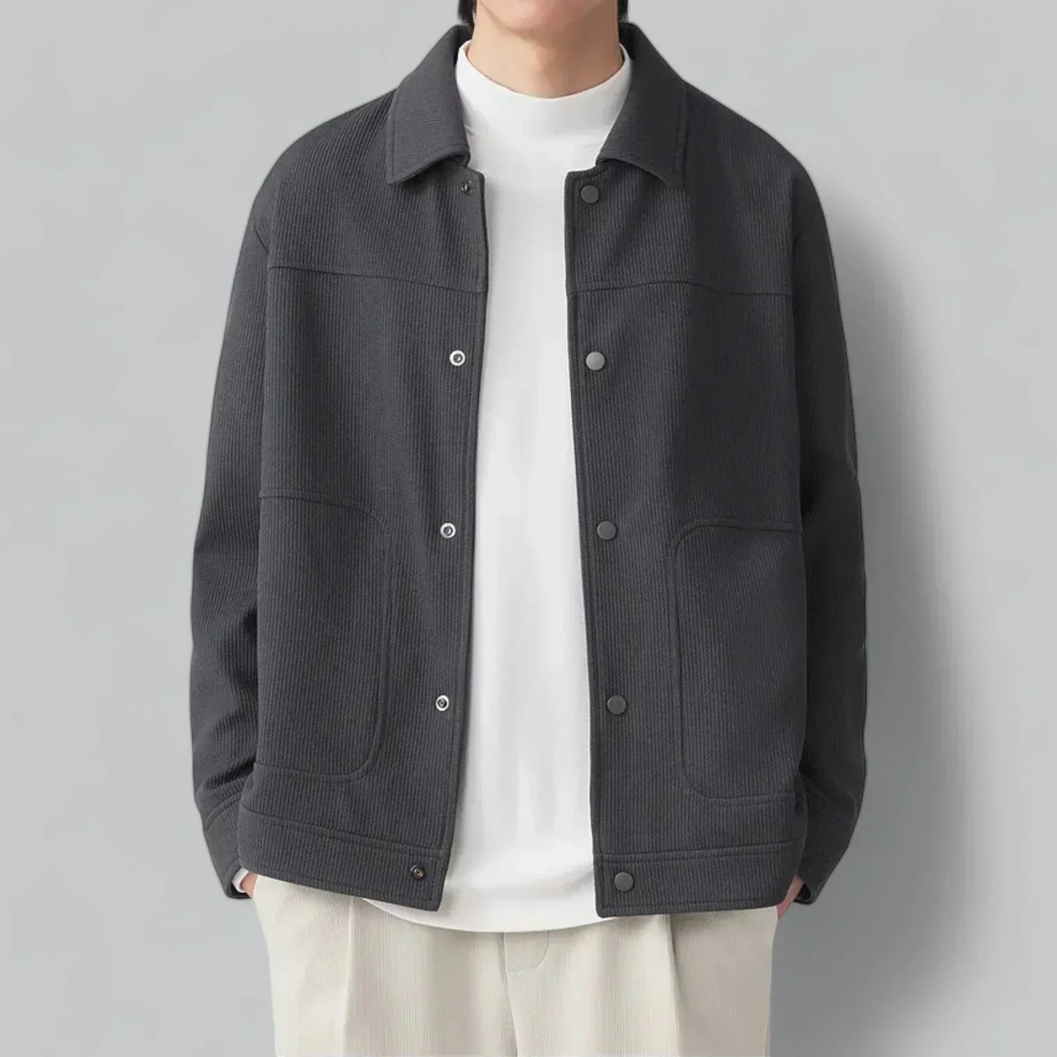 Men’s Corduroy Overshirt | Snap-Front Jacket Style | Relaxed Fit Midweight Layer