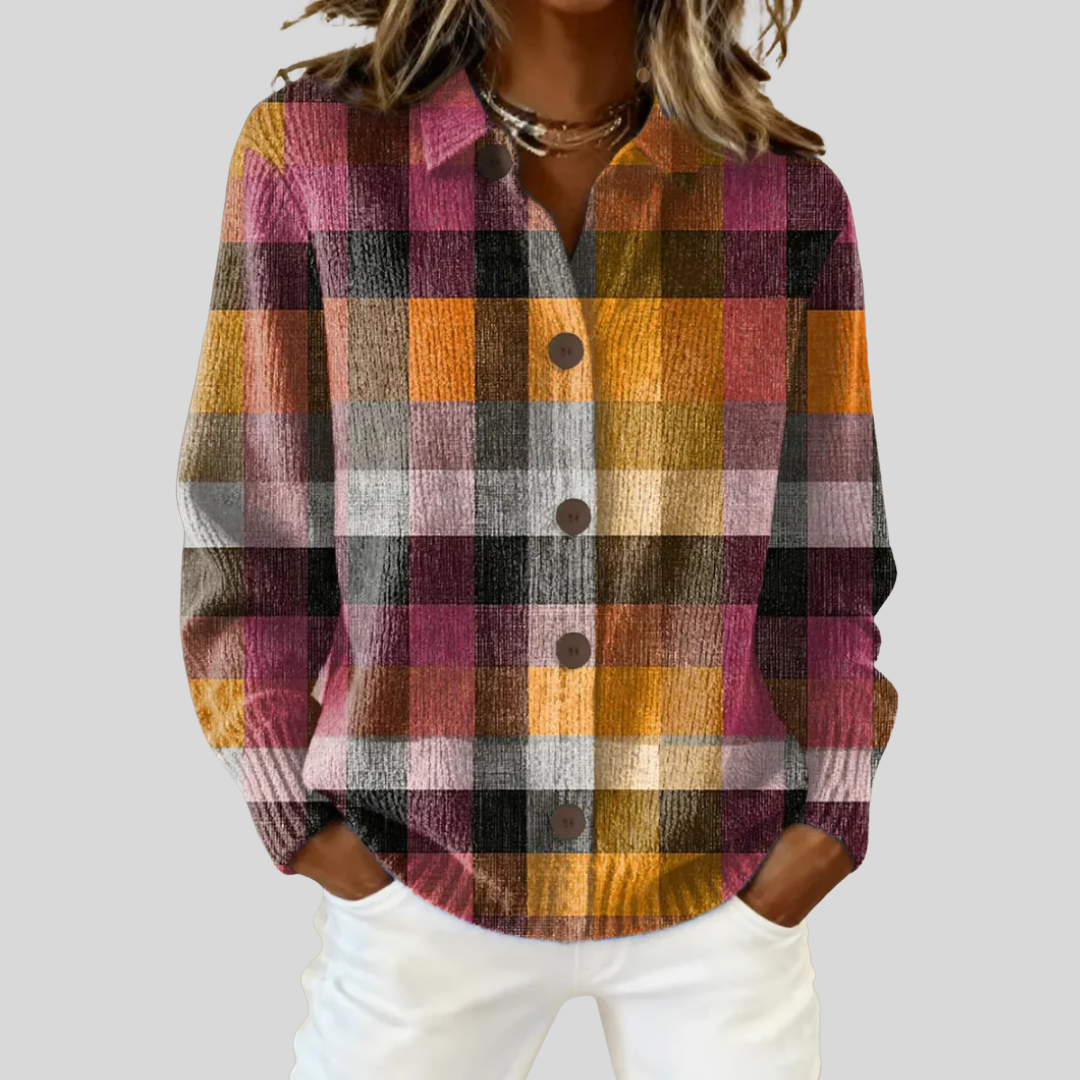 Ashleigh™ | Erfgoed Geruite Cardigan