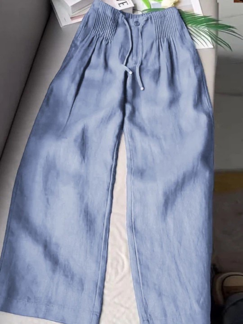 Evelyn | Wide-Leg Drawstring Trousers